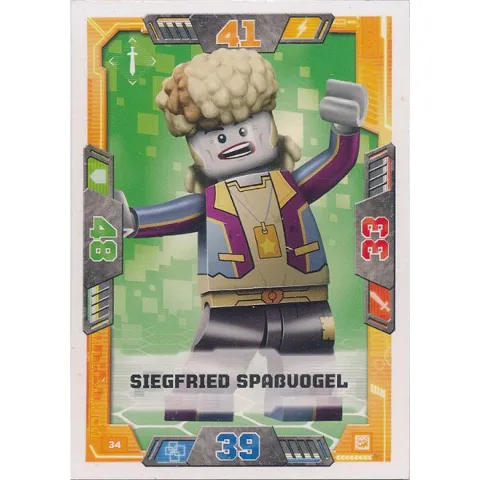 NEXO KNIGHTS Trading Card Game (German) Series 2 - # 34 Siegfried Spaßvogel