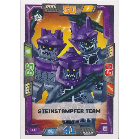 NEXO KNIGHTS Trading Card Game (German) Series 2 - # 73 Steinstampfer Team