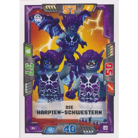 NEXO KNIGHTS Trading Card Game (German) Series 2 - # 81 Die Harpien-Schwestern