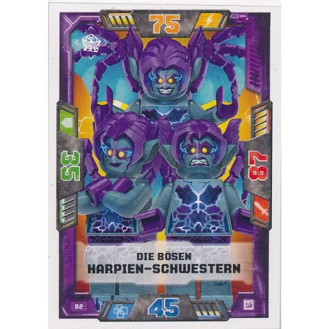 NEXO KNIGHTS Trading Card Game (German) Series 2 - # 82 Die Bösen Harpien-Schwestern