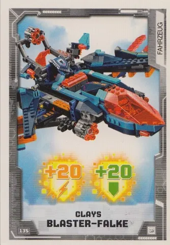 NEXO KNIGHTS Trading Card Game (German) Series 2 - #135 Clays Blaster-Falke