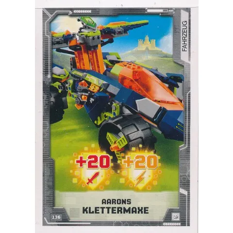 NEXO KNIGHTS Trading Card Game (German) Series 2 - # 136 Aarons Klettermaxe