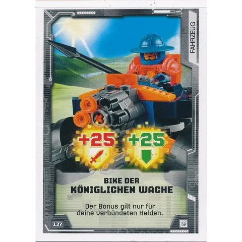 NEXO KNIGHTS Trading Card Game (German) Series 2 - # 137 Bike Der Königlichen Wache