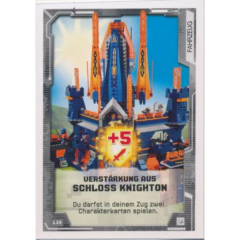 NEXO KNIGHTS Trading Card Game (German) Series 2 - # 139 Verstärkung Aus Schloss Knighton