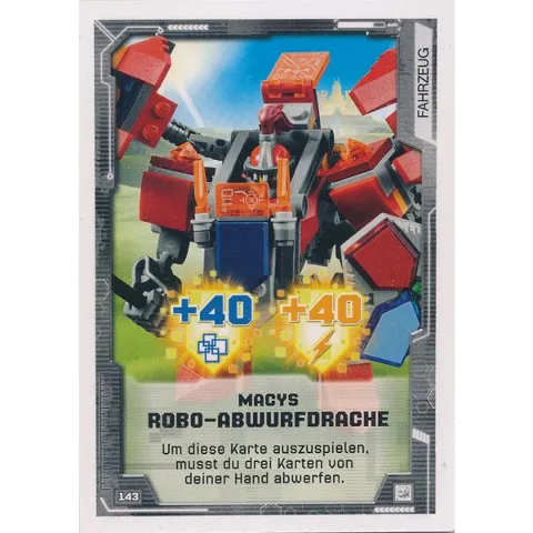 NEXO KNIGHTS Trading Card Game (German) Series 2 - # 143 Macys Robo-Abwurfdrache