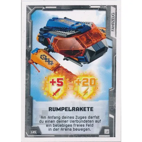 NEXO KNIGHTS Trading Card Game (German) Series 2 - # 145 Rumpelrakete