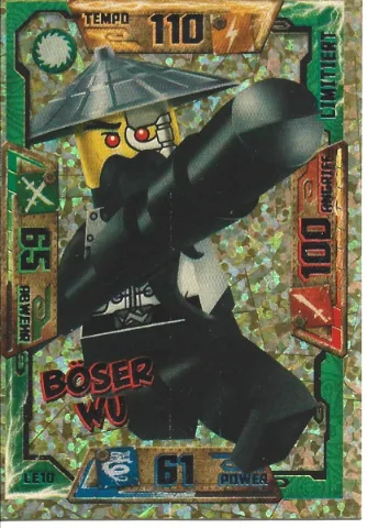 NINJAGO Trading Card Game (German) Series 1 - # LE10 Böser Wu Limited Edition