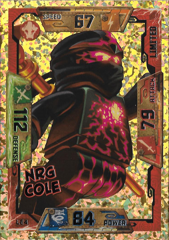 NINJAGO Trading Card Game (English) Series 1 - # LE4 NRG Cole Limited Edition