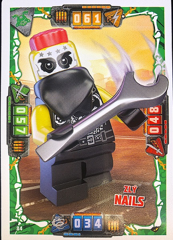 NINJAGO Trading Card Game (Czech) Series 2 - # 84 Zlý Nails