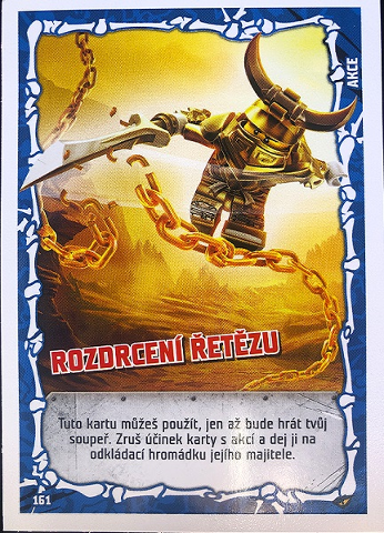 NINJAGO Trading Card Game (Czech) Series 2 - # 161 Rozdrcení řetězu