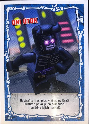 NINJAGO Trading Card Game (Czech) Series 2 - # 186 Oni útok