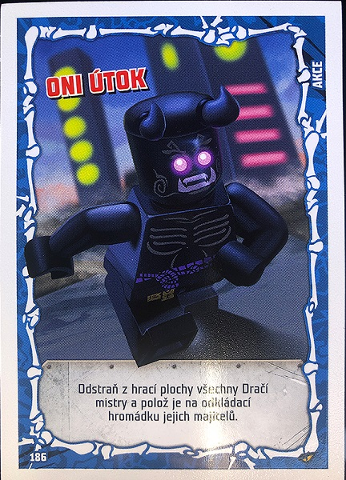 NINJAGO Trading Card Game (Czech) Series 2 - # 186 Oni útok
