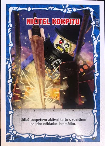 NINJAGO Trading Card Game (Czech) Series 2 - # 187 Ničitel kokpitu