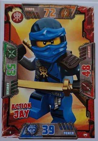 NINJAGO Trading Card Game (German) Series 2 - # 6 Action Jay