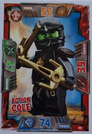 NINJAGO Trading Card Game (German) Series 2 - # 14 Action Cole