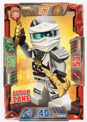NINJAGO Trading Card Game (German) Series 2 - # 18 Action Zane