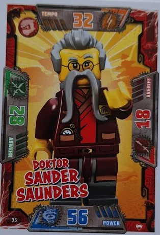 NINJAGO Trading Card Game (German) Series 2 - # 35 Doktor Sander Saunders
