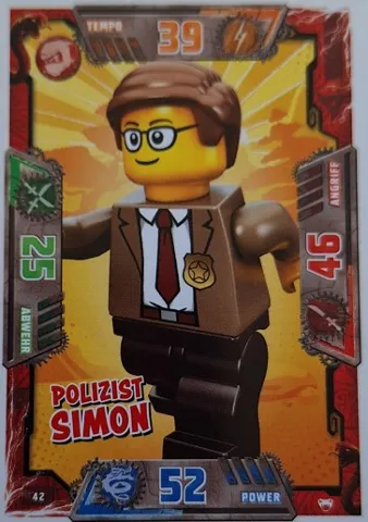 NINJAGO Trading Card Game (German) Series 2 - # 42 Polizist Simon