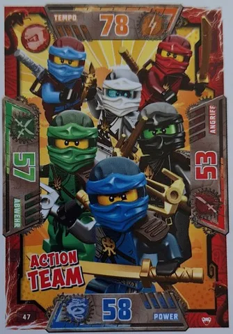 NINJAGO Trading Card Game (German) Series 2 - # 47 Action Team