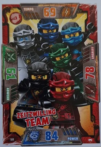 NINJAGO Trading Card Game (German) Series 2 - # 50 Zeitzwilling Team