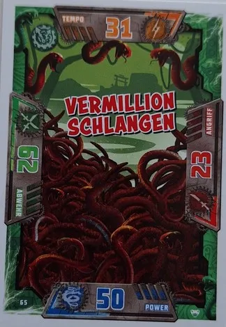 NINJAGO Trading Card Game (German) Series 2 - # 65 Vermillion Schlangen