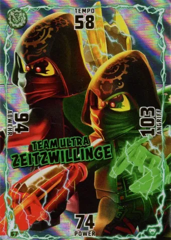 NINJAGO Trading Card Game (German) Series 2 - # 67 Team Ultra Zeitzwillinge