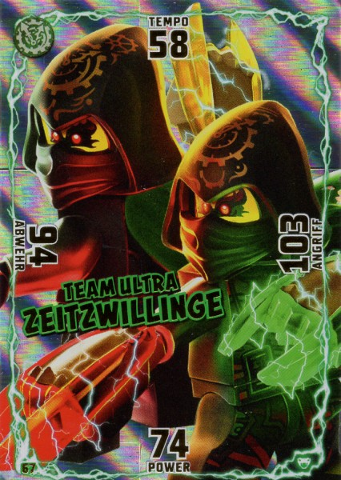 NINJAGO Trading Card Game (German) Series 2 - # 67 Team Ultra Zeitzwillinge