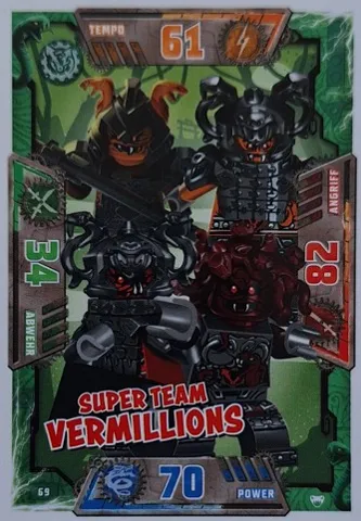 NINJAGO Trading Card Game (German) Series 2 - # 69 Super team Vermillions