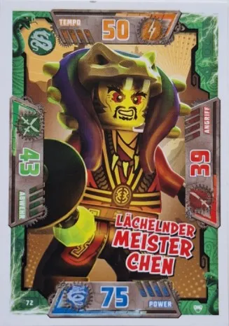 NINJAGO Trading Card Game (German) Series 2 - # 72 Lächelnder Meister Chen