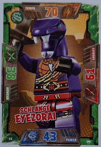 NINJAGO Trading Card Game (German) Series 2 - # 86 Schlange Eyezorai