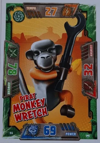 NINJAGO Trading Card Game (German) Series 2 - # 96 Pirat Monkey Wretch
