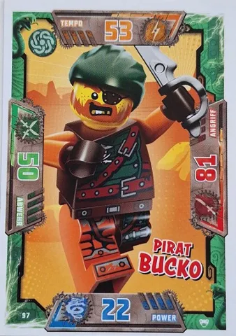 NINJAGO Trading Card Game (German) Series 2 - # 97 Pirat Bucko