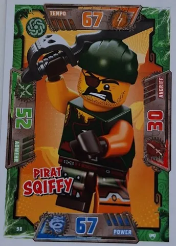 NINJAGO Trading Card Game (German) Series 2 - # 98 Pirat Sqiffy