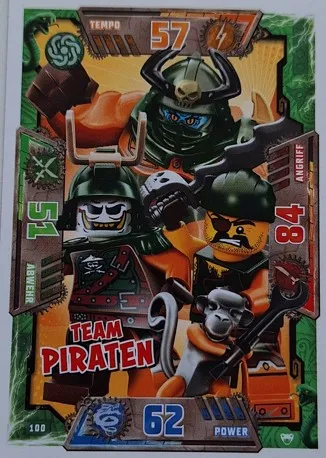 NINJAGO Trading Card Game (German) Series 2 - # 100 Team Piraten