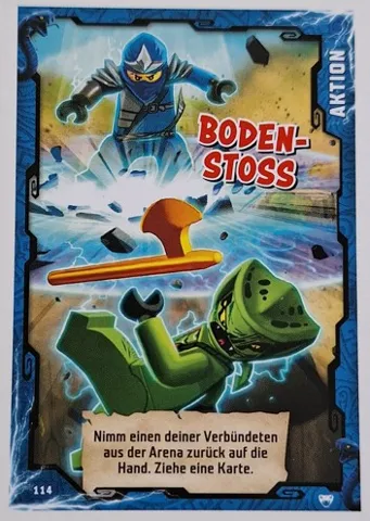 NINJAGO Trading Card Game (German) Series 2 - # 114 Boden-Stoss