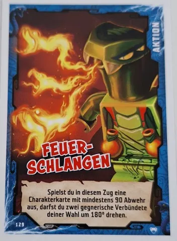 NINJAGO Trading Card Game (German) Series 2 - # 129 Feuer-Schlangen