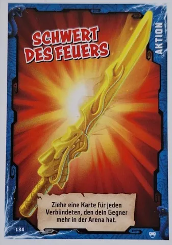 NINJAGO Trading Card Game (German) Series 2 - # 134 Schwert des Feuers