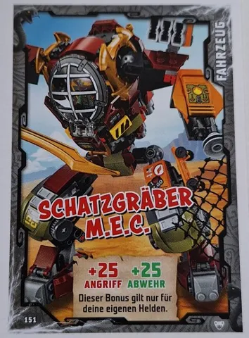 NINJAGO Trading Card Game (German) Series 2 - # 151 Schatzgräber M.E.C.