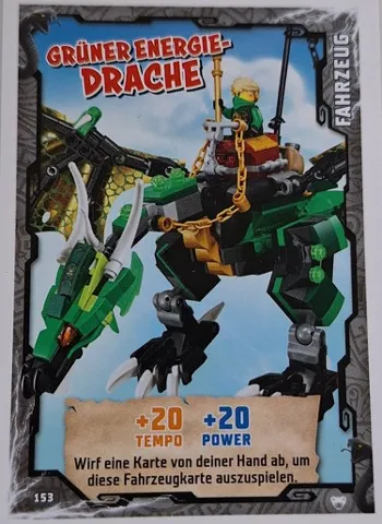 NINJAGO Trading Card Game (German) Series 2 - # 153 Grüner Energie-Drache