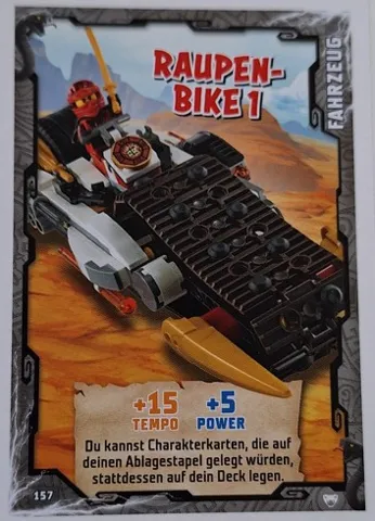 NINJAGO Trading Card Game (German) Series 2 - # 157 Raupen-Bike 1