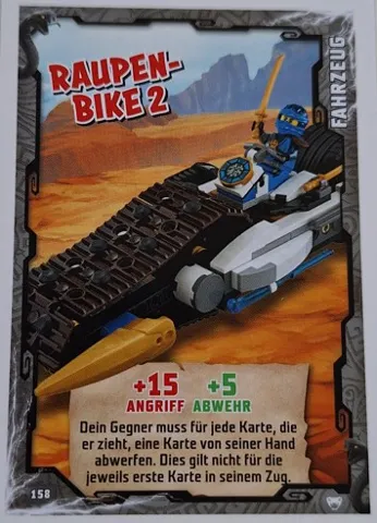 NINJAGO Trading Card Game (German) Series 2 - # 158 Raupen-Bike 2