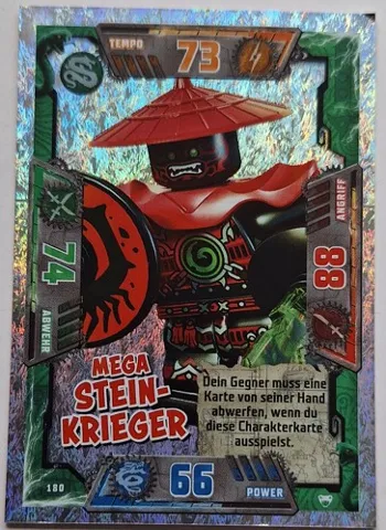 NINJAGO Trading Card Game (German) Series 2 - # 180 Mega Stein-Krieger