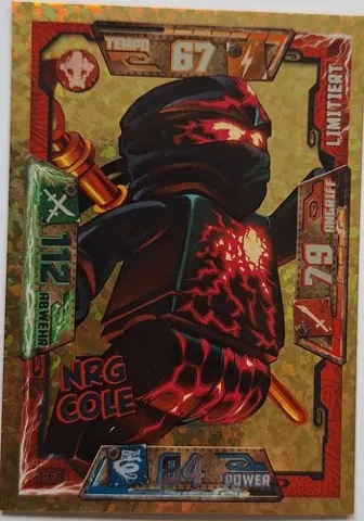NINJAGO Trading Card Game (German) Series 2 - # LE4 NRG Cole Limited Edition