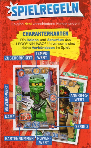 NINJAGO Trading Card Game (German) Series 2 - Spielregeln