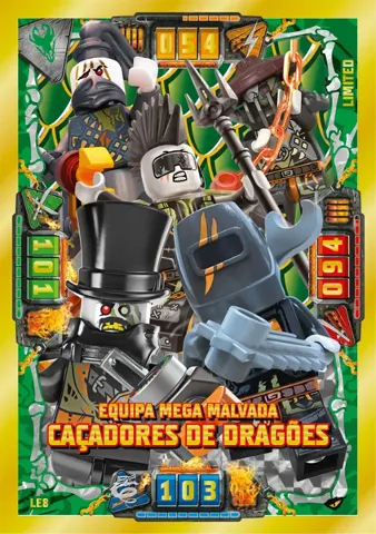 NINJAGO Trading Card Game (Portuguese) Series 2 - # LE8 Equipa Mega Malvada Caçadores de Dragões