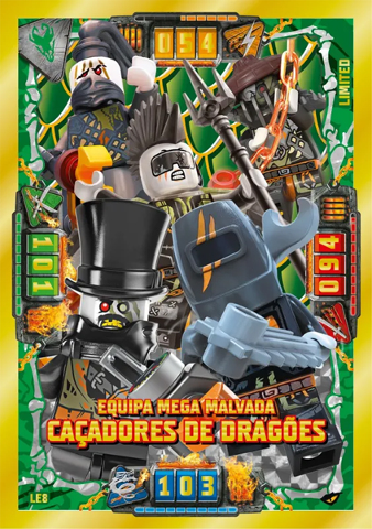 NINJAGO Trading Card Game (Portuguese) Series 2 - # LE8 Equipa Mega Malvada Caçadores de Dragões