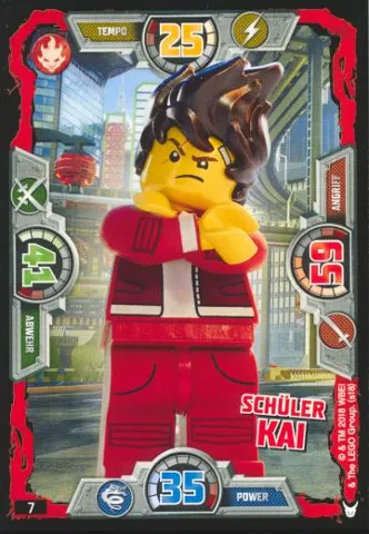 NINJAGO Trading Card Game (German) Series 3 - # 7 Schüler Kai
