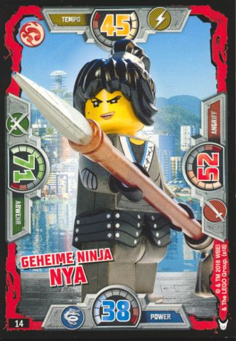 NINJAGO Trading Card Game (German) Series 3 - # 14 Geheime Ninja Nya