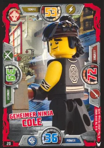 NINJAGO Trading Card Game (German) Series 3 - # 20 Geheimer Ninja Cole