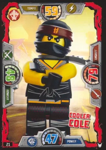 NINJAGO Trading Card Game (German) Series 3 - # 21 Cooler Cole